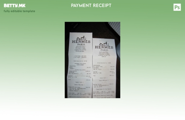 Модерен стил шаблон за проверка за плаќање на модната куќа Хермес